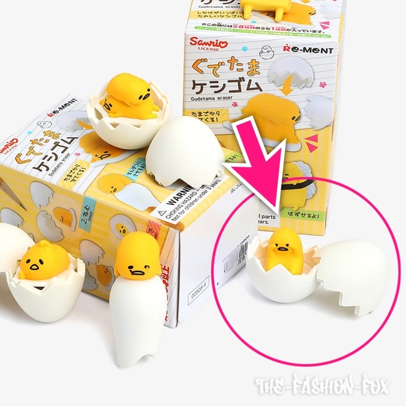 Re-Ment x Sanrio Gudetama Blind Box Eraser Pencil Topper Mascot Figure #2 Sleepy - Picture 2 of 9